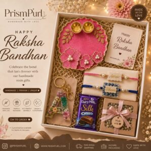 Premium Rakhi Hamper for Brother | Handmade Gift Box