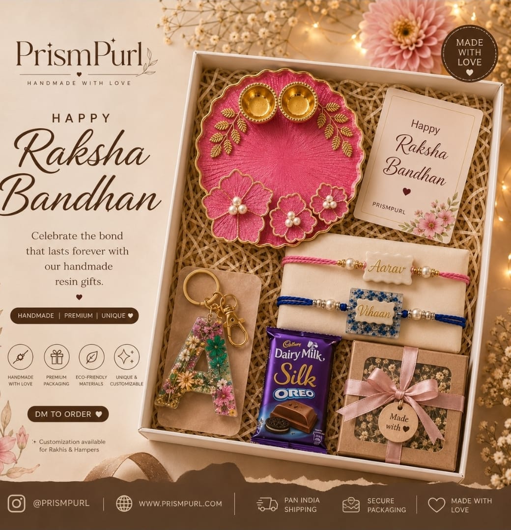 Premium Rakhi Hamper for Brother | Handmade Gift Box