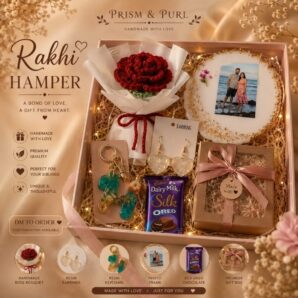 Premium Rakhi Hamper for Sister – Handmade Gift Box